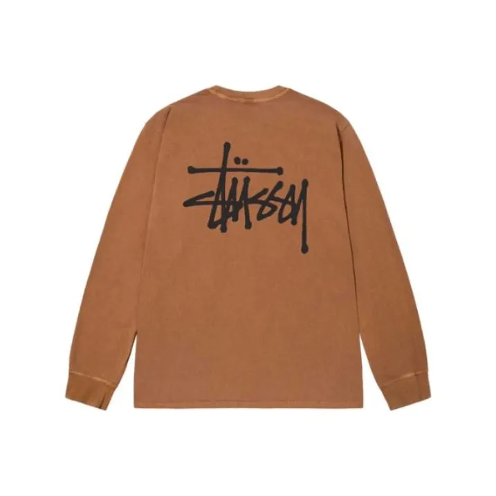 Stussy Basic Pigment Dyed Long Sleeve Tee-15