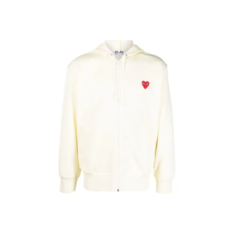 CDG Play Sweatshirts Men Beige-0