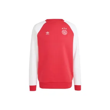 Adidas Originals Essential Ajax Amsterdam Essentials Trefoil Crew Sweatshirt Sweatshirt Men's Red