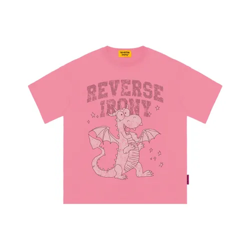 EMPTY REFERENCE x REVERSE IRONY T Shirt Unisex Pink