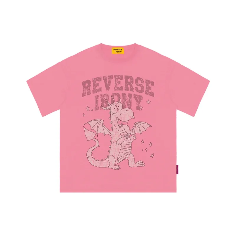 EMPTY REFERENCE x REVERSE IRONY T Shirt Unisex Pink-0