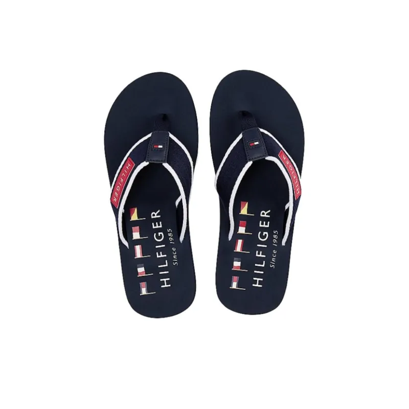 Tommy Hilfiger EVA Slip Resistant Flip Flops Men's Desert Sky-3