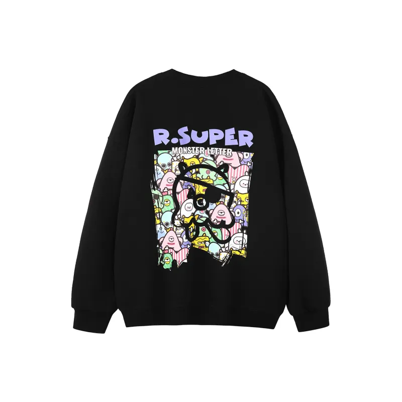 R.super X Monster Letter Co branded Series Sweatshirts Unisex-5