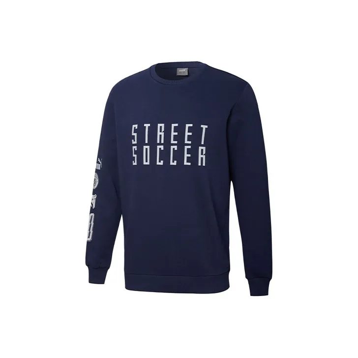 PUMA W Costa 8.5 Sweatshirts Men Tweed Blue-0