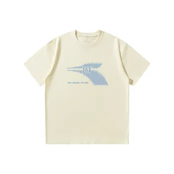 361° T Shirt Unisex Sandy Brown White