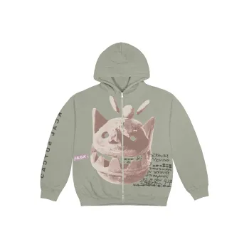 Travis Scott Sweatshirts Men Cyan