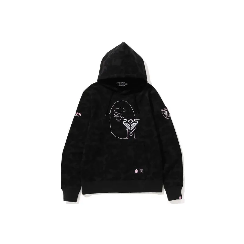 Bape X Inter Miami Cf Camo Pullover Hoodie-1