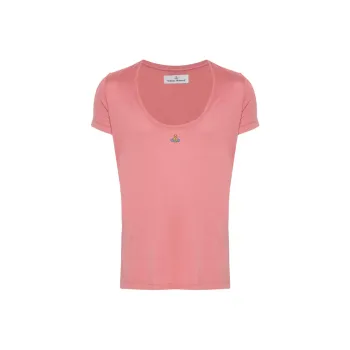 Vivienne Westwood Orb Embroidered Crewneck T Shirt