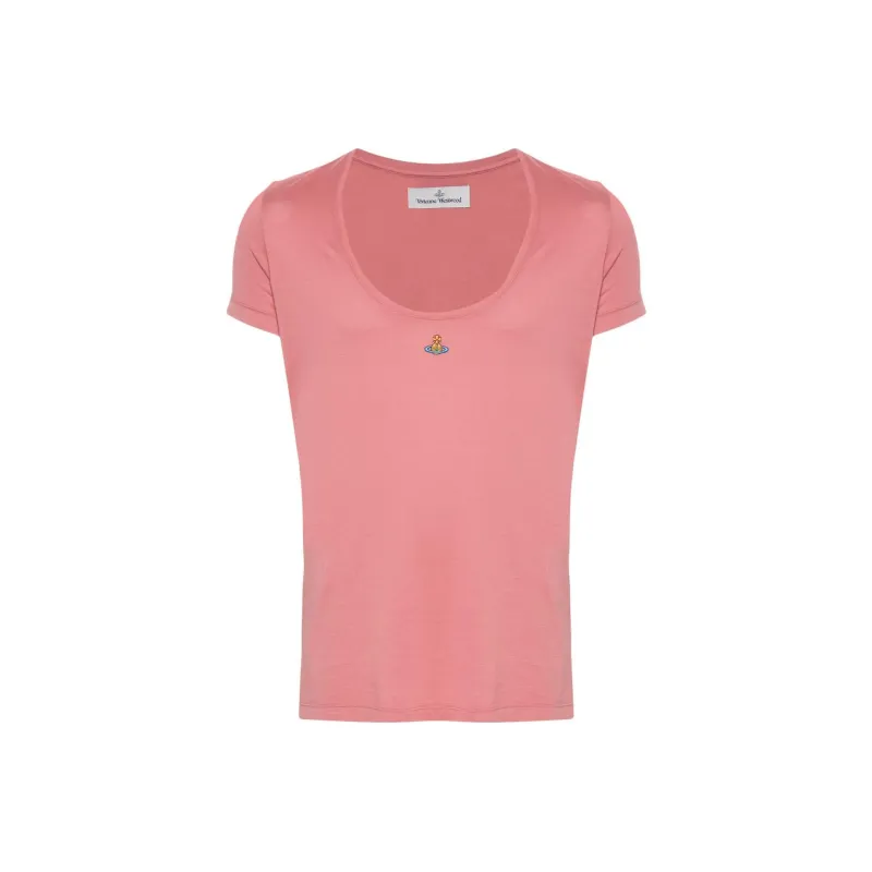 Vivienne Westwood Orb Embroidered Crewneck T Shirt-0