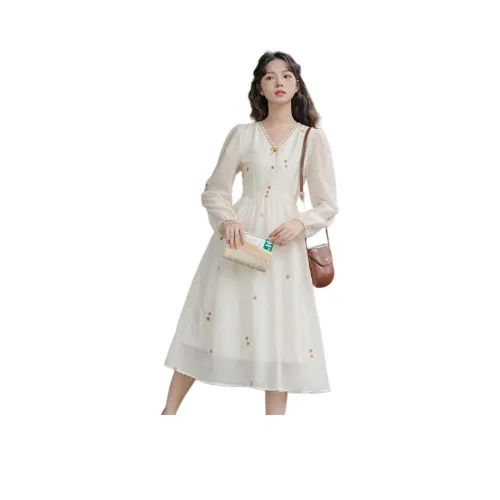 The Temptation Of The Muse Long Sleeved Dresses Women's Image Color