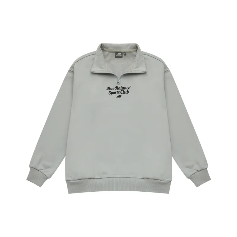 New Balance Sweatshirt Fall And Winter Unisex Gray-0