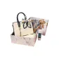 Luxury Beige Blue Bag+Hand Cream+Folding Fan