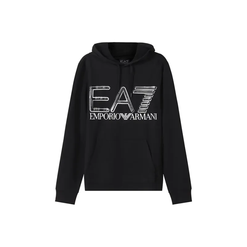 EMPORIO ARMANI EA7 SS22 Sweatshirt Men's Black-0
