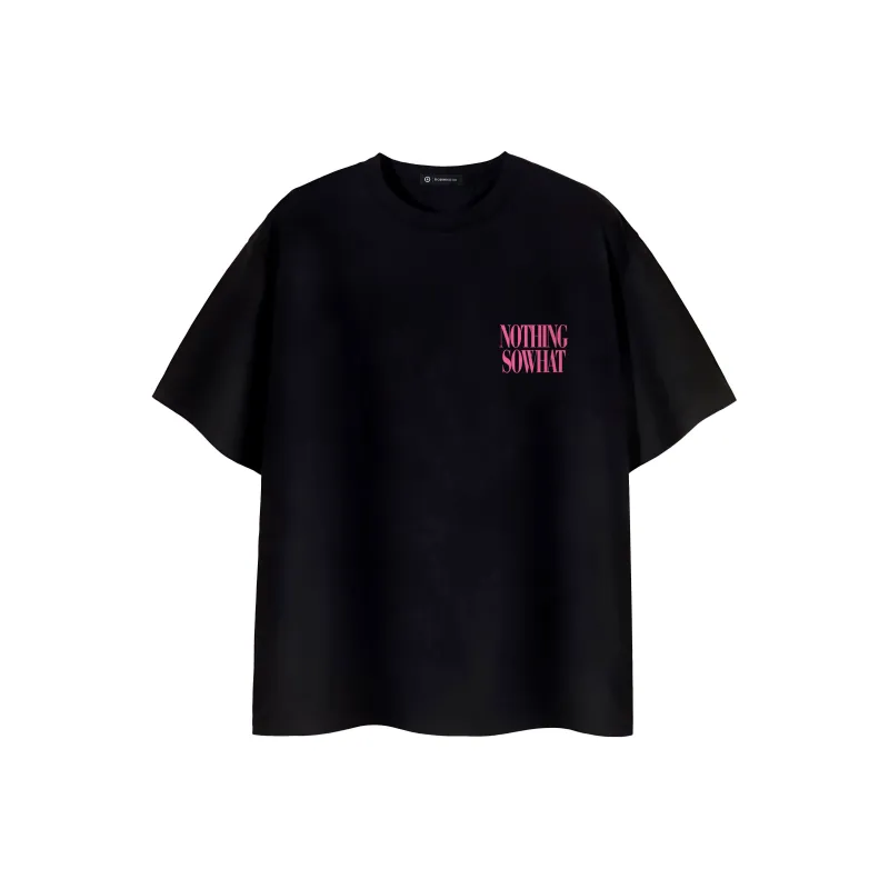 ROBINHOOD T Shirt Unisex Black Pink Text-1
