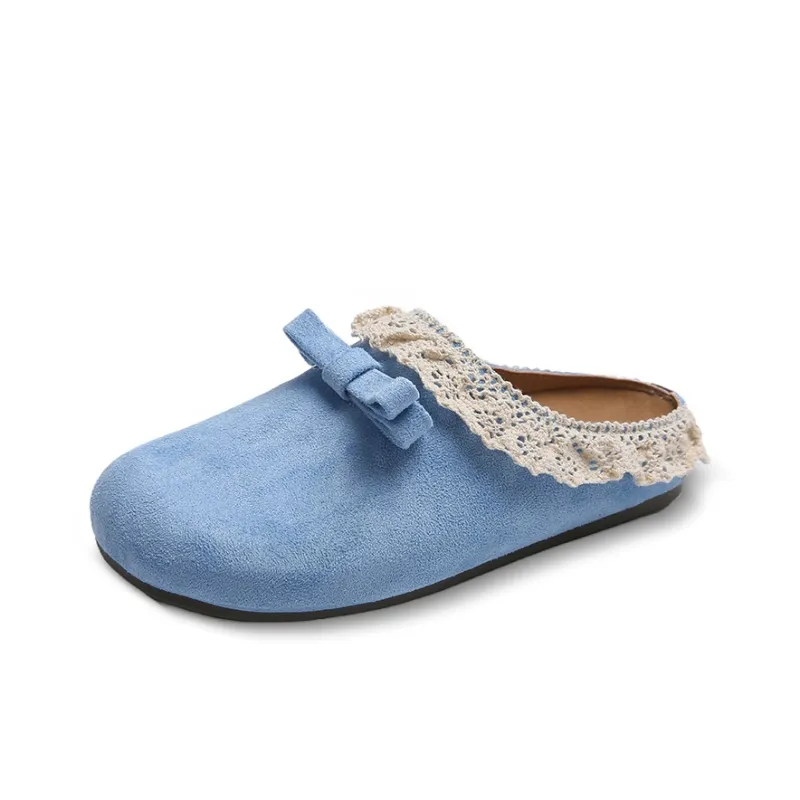 GESHE Rubber Sole Abrasion Resistant Slip Resistant Closed Toe Slippers Women's-12
