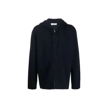 Lanvin Logo embroidered Knit Wool blend Hoodie
