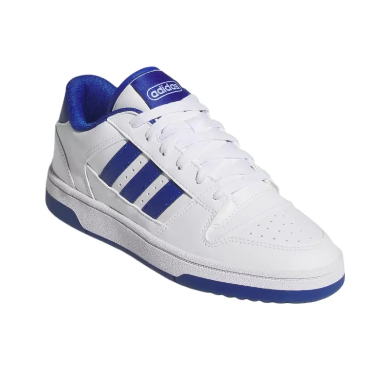 Adidas BREAK START Anti Slip Wear Resistant Low Top Skateboard Shoes Men's White Blue-2