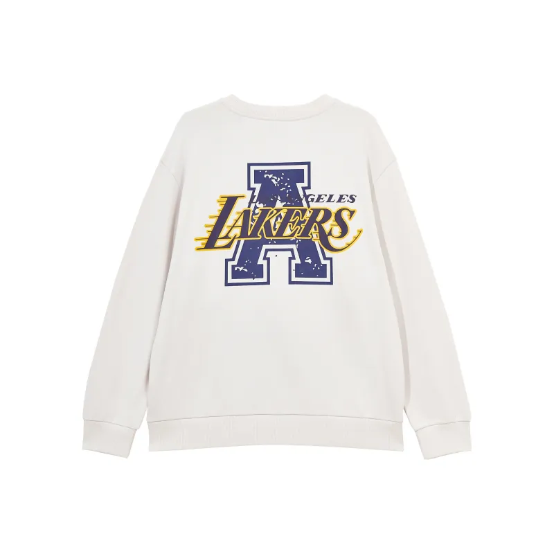 JACK JONES· JACK&JONES X NBA JACK&JONES X Lakers NBA Sweatshirt Unisex Satin White-0