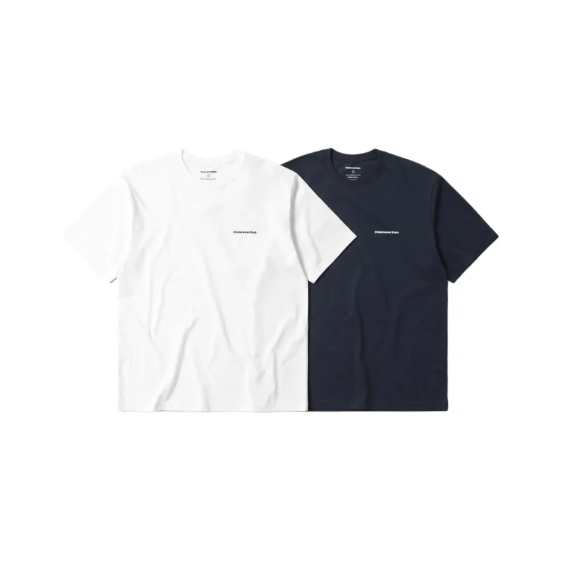 Thisisneverthat SS25 T Shirt Unisex 2 Pack White/Marine Blue-0