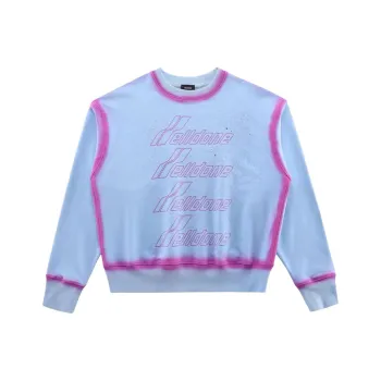 WE11DONE Sweatshirt Unisex Sky Blue