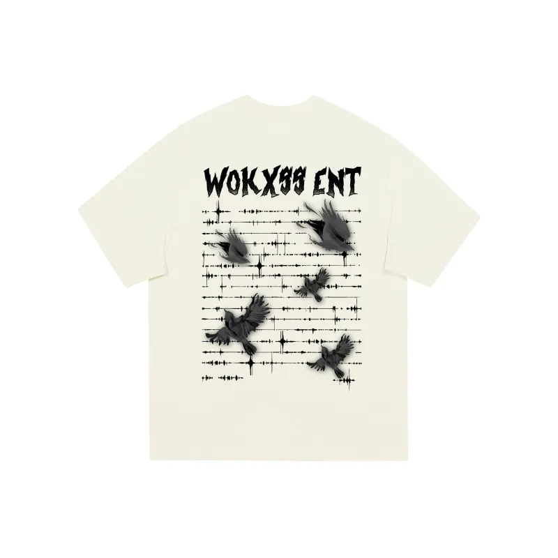 WOKXSS T-Shirt Unisex Light Beige Apricot-6