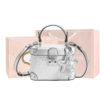 MISS GAIL Synthetic Leather Shoulder Bag, Crossbody Bag, Handbag Women's Silver