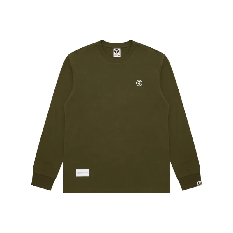 Aape Moonface Logo Long Sleeve T shirt-4