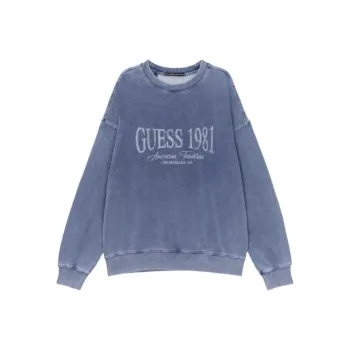 GUESS T Shirt Unisex Medium Blue