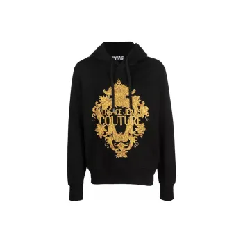VERSACE JEANS COUTURE Logo print Cotton Hoodie
