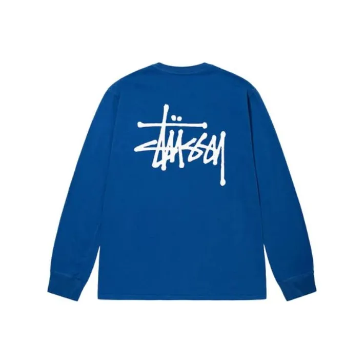 Stussy Basic Pigment Dyed Long Sleeve Tee-11