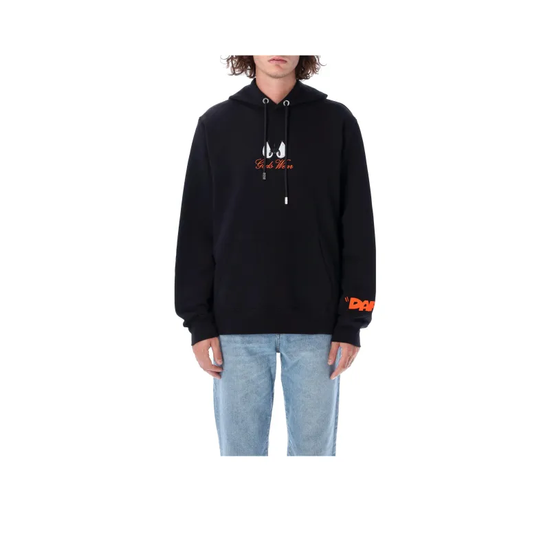 GCDS Daffy Duck-print Drawstring Hoodie-0