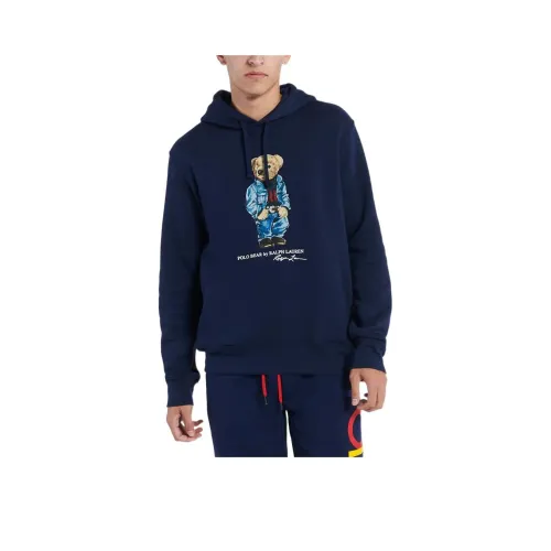 Polo Ralph Lauren Bear Printed Drawstring Hoodie
