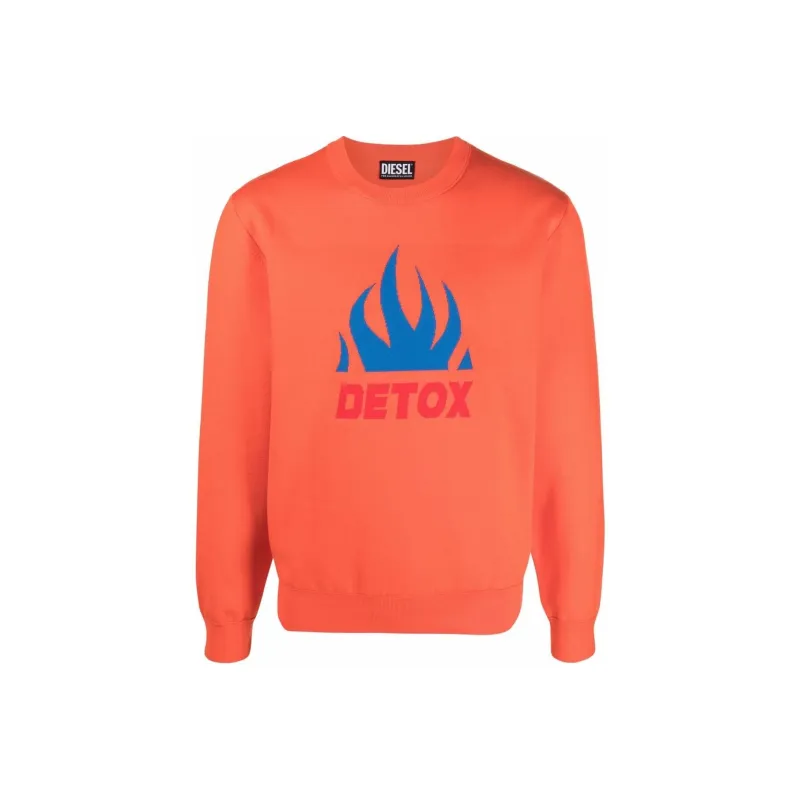 DIESEL Sweatshirts Men Orange-0