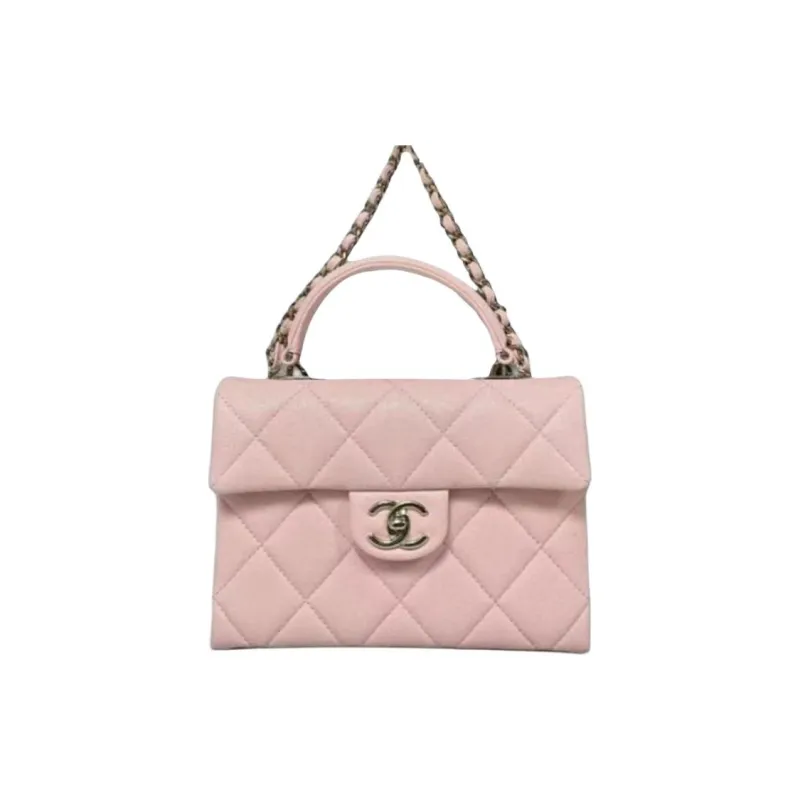 CHANEL Chain Crossbody Bag, Shoulder Bag, Handbag Women's Pink-0