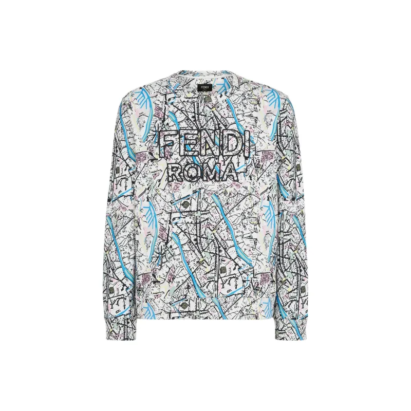 FENDI Sweatshirts Men White-0