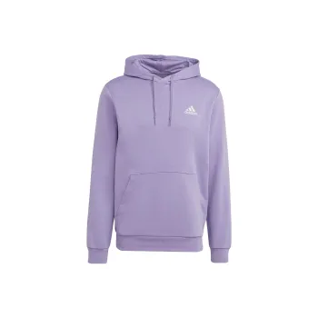 Adidas Essentials Fleece Hoodie Sweatshirt Men's Purple