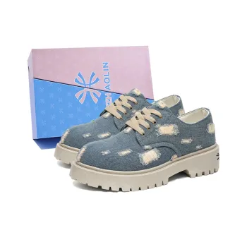 YUZHAOLIN Men's Casual Shoes Men Low Top Blue/Black