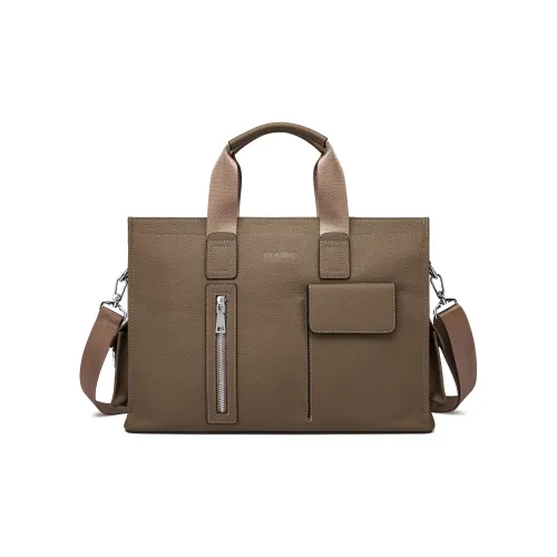 FAIRWHALE Cow Leather Handbag Men's Khaki