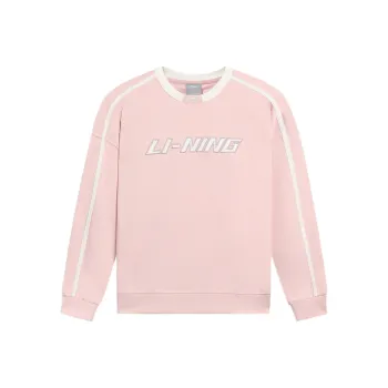 LiNing Sports Life Collection Sweatshirt Unisex Light Aqua Pink
