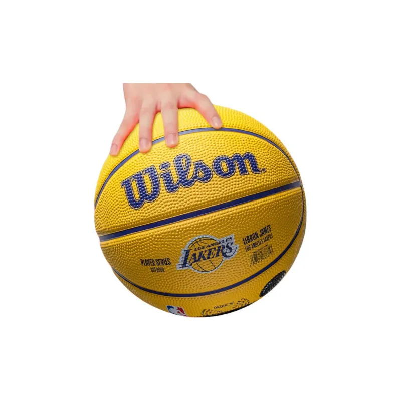 Wilson Rubber Basketball Yellow Size 3 Training Kids'-2