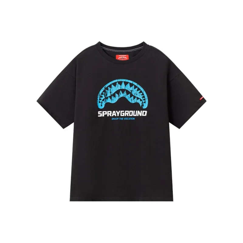 SPRAYGROUND Crew Neck Pullover Short Sleeved T Shirts Unisex-0