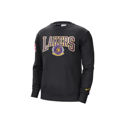Nike Nba Los Angeles Lakers 75th Anniversary Courtside Fleece Crew Sweatshirt