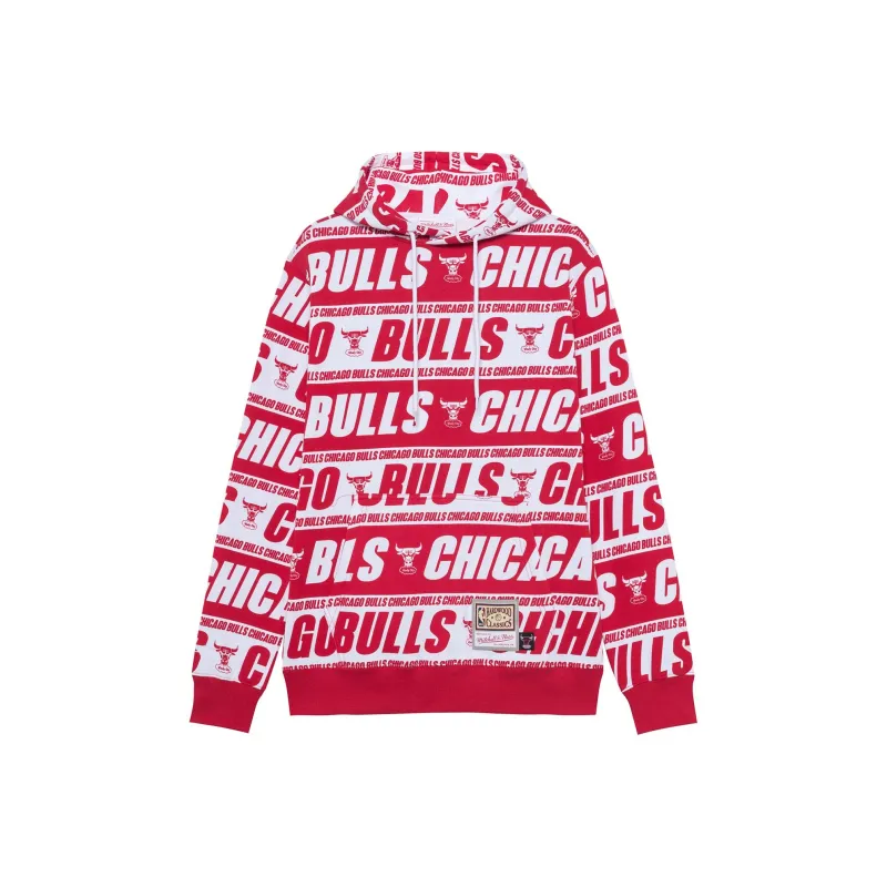 Mitchell Ness Sweatshirts Unisex Red-0
