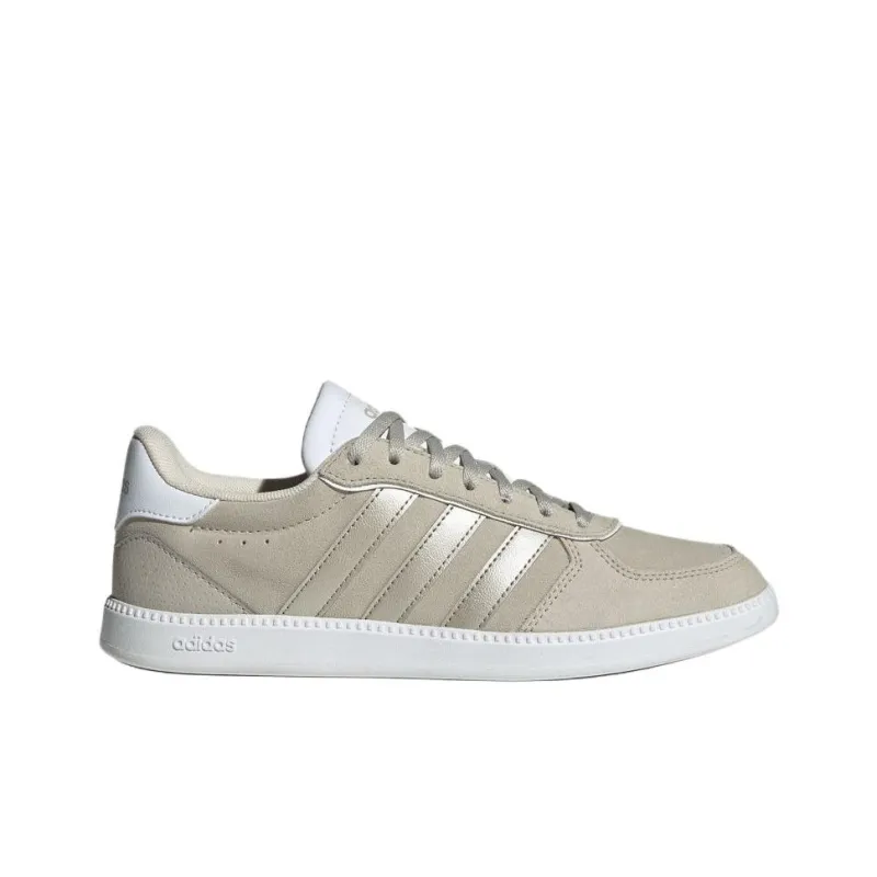 Adidas BREAKNET SLEEK Anti Slip Wear Resistant Low Top Skateboard Shoes Women's Taupe-1