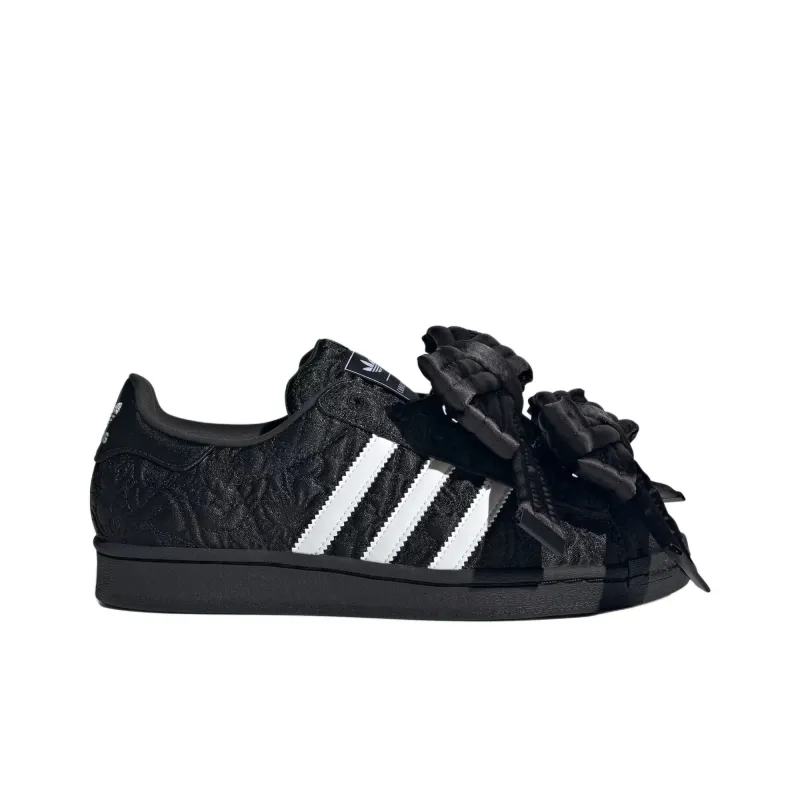 Adidas Originals Superstar W Anti Slip Wear Resistant Low Top Skateboard Shoes Women's Black-1