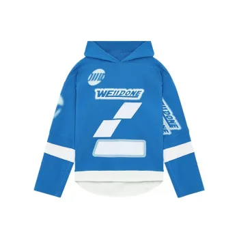 WE11DONE Oversized Football Hoodie