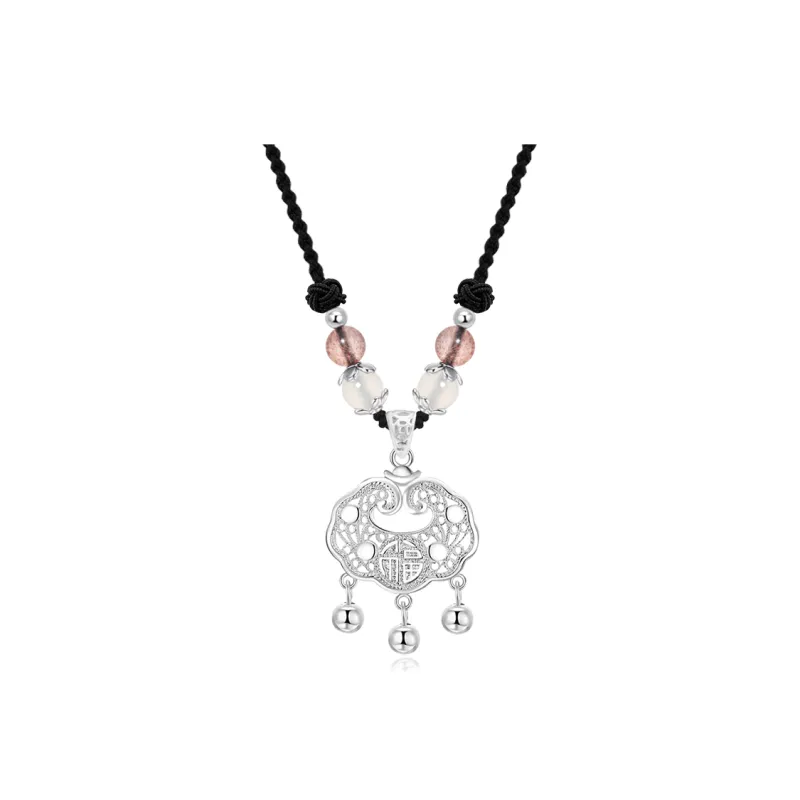 Fortune Gold Agate Necklaces Women's-0