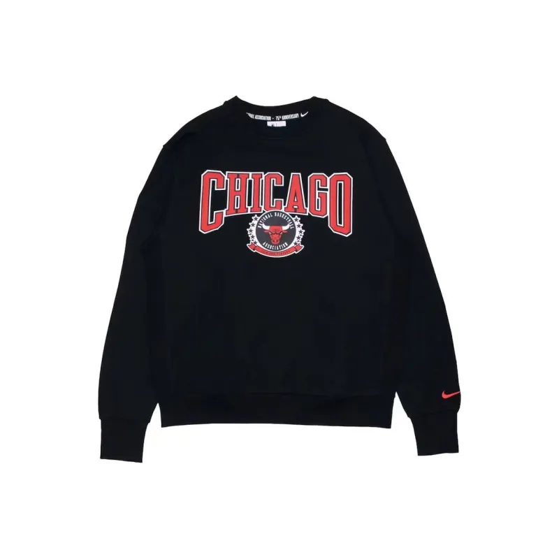 Nike Nba Chicago Bulls 75th Anniversary Courtside Fleece Crewneck-0