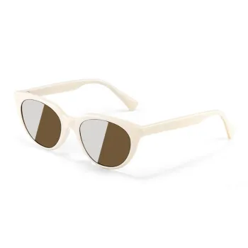 Morakot Plate Frame Round Sunglasses Unisex