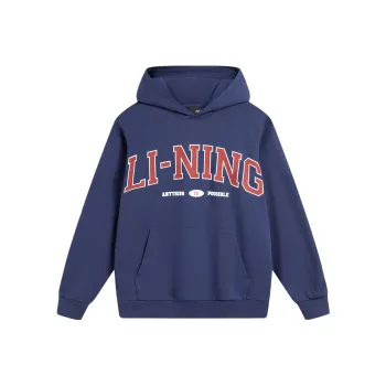 LiNing Weekend Youth Sports Fashion Collection Sweatshirt Unisex Dark Ship Blue